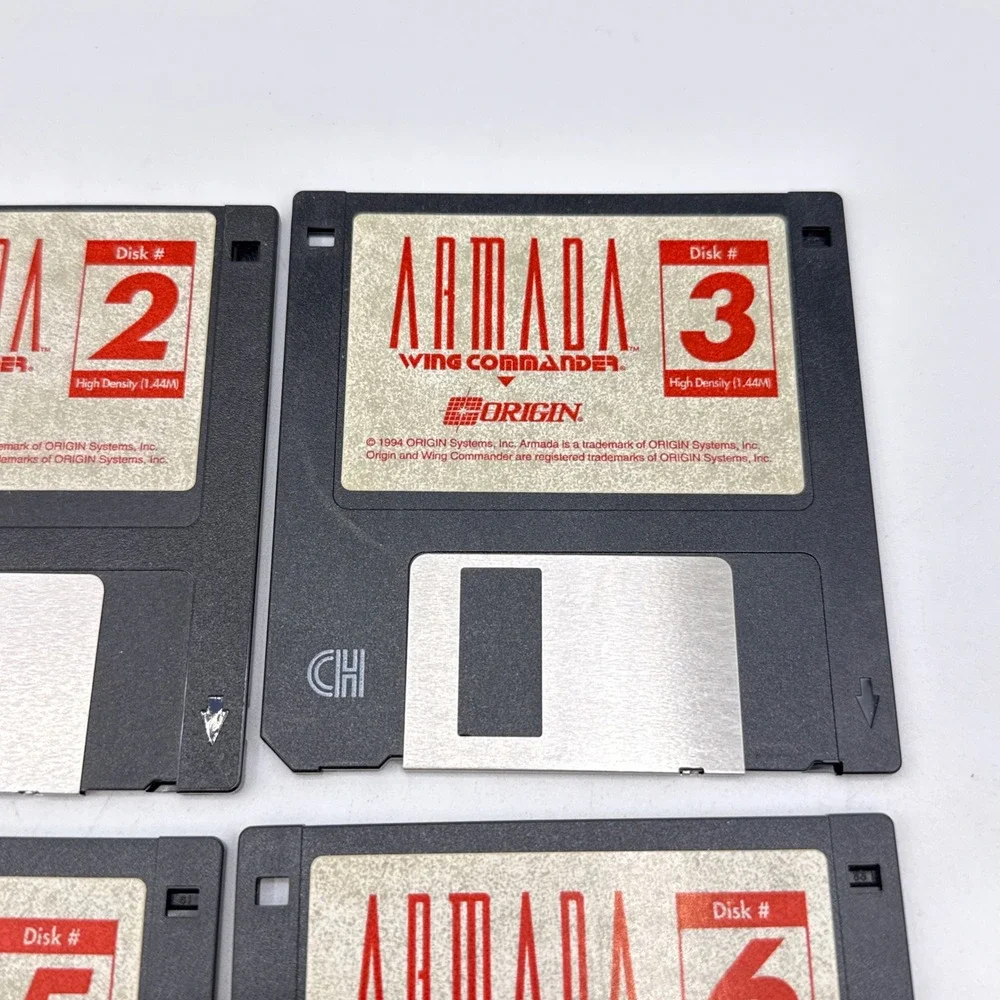 Origin Wing Commander Armada PC Big Box 1994 3.5 Floppy Disk Complete Space Sim